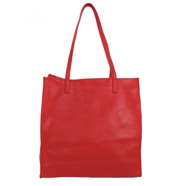 Baggyshop | Paper Bag Exclusive leer - Rood